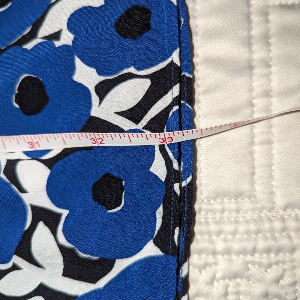 UNIQLO X CASSIE BYRNES Blue & White Florals Contemporary Mini Dress Size Large - Picture 10 of 13